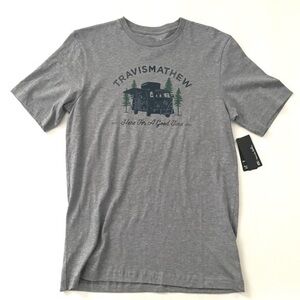 New Travis Mathew Coal Walk Graphic Tee Shirt Size Small